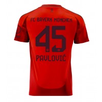 Camiseta Bayern Munich Aleksandar Pavlovic #45 Primera Equipación Replica 2024-25 mangas cortas